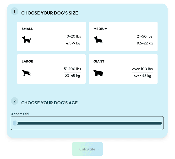 Dog age calculator