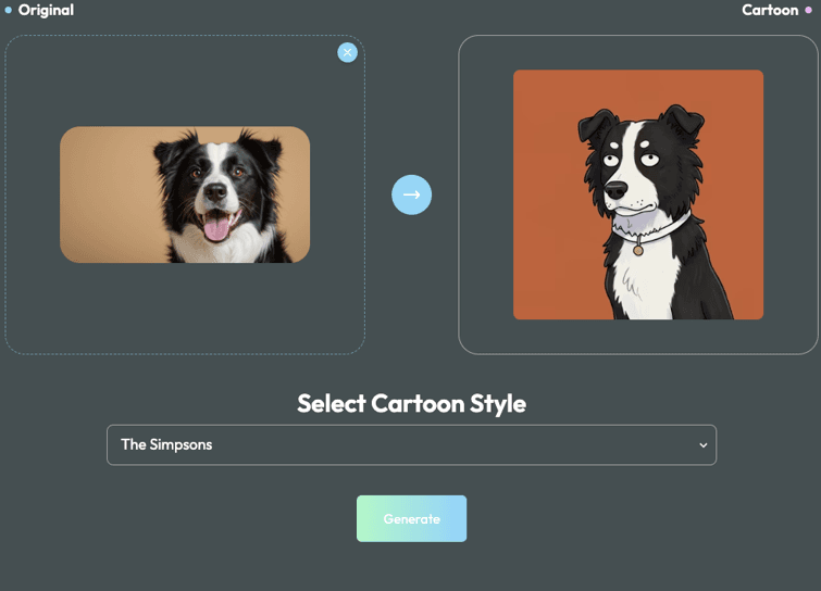 Dog cartoon generator