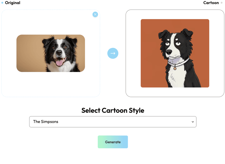 Dog cartoon generator